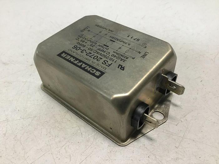 Used SCHAFFNER Line Filter FS 2072-3-06 #114551