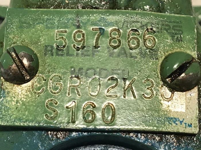 Used SPERRY VICKERS Relief Valve CGR02FK30 #129703