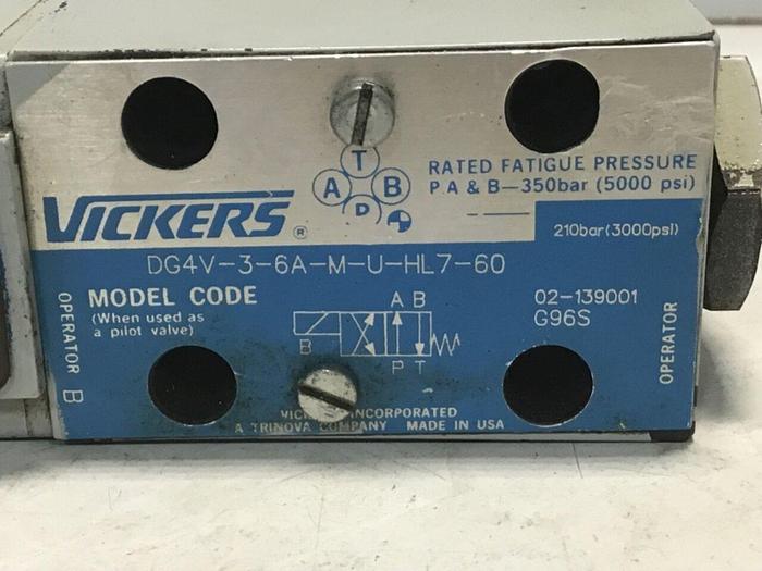 Used VICKERS Valve DG4V36AMUHL760 #137821