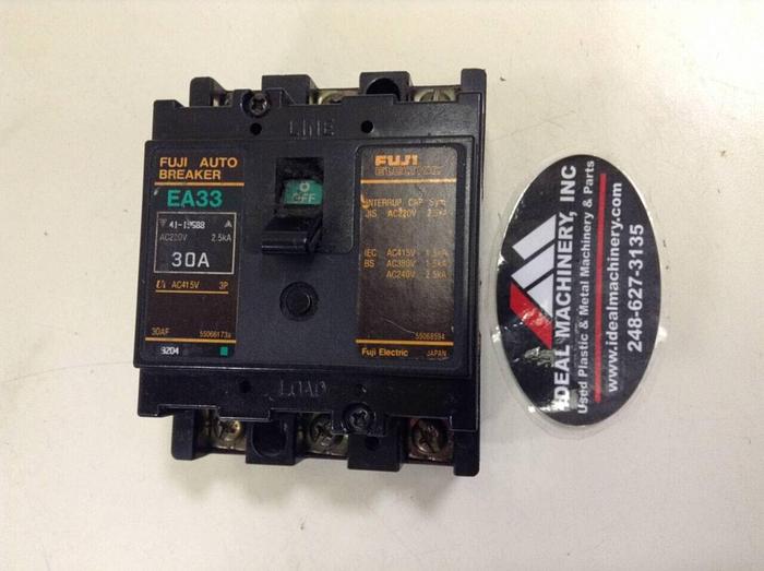 Used FUJI ELECTRIC 30 Amp Circuit Breaker EA33-30 #75719