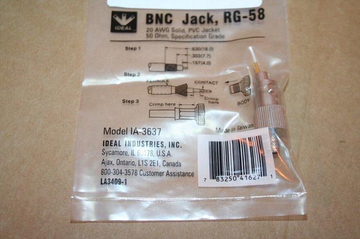 Used SCRAPPED IDEAL INDUSTRIES Connectors IA-3637 #15813