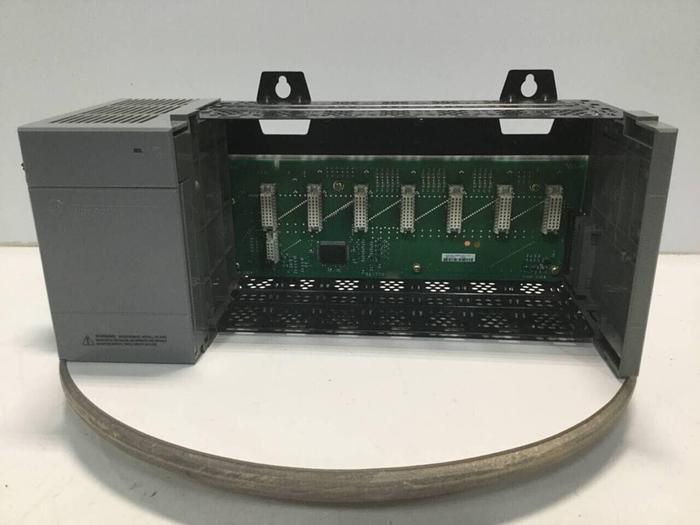 Used ALLEN BRADLEY Power Supply & Slot Rack 1746-P2 SER C / 1746-A7 SER B #100472