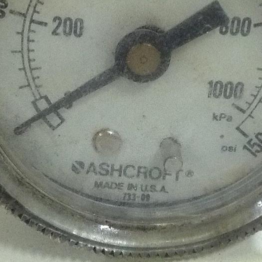 Used ASHCROFT Pressure Gauge 733-09 #83844