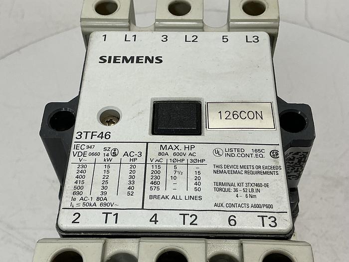 Used SIEMENS 3TF4622-OAK6