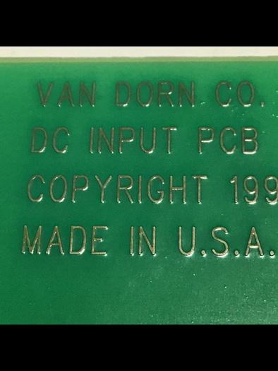 Used VAN DORN DC Input Board 330037 PC330-037 Used