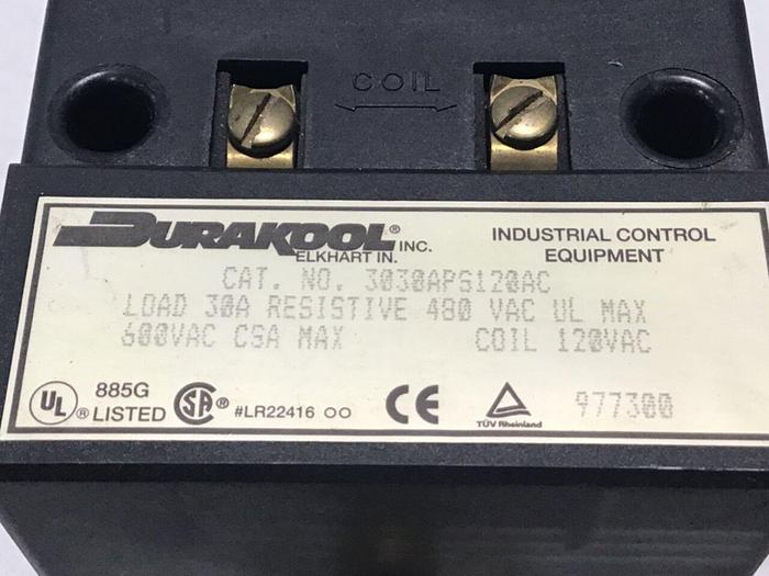 Used DURAKOOL Relay 3030APS120AC Used