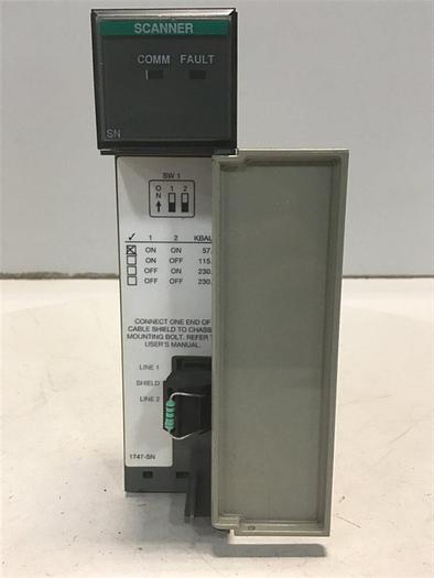 Used ALLEN BRADLEY Remote I/O Scanner 1747-SN SER B #127708