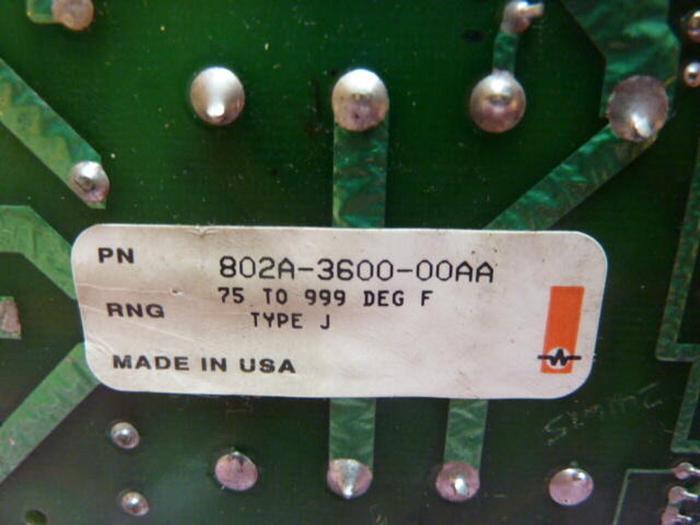 Used WATLOW Temperature Control 802A-3600-00AA #35478