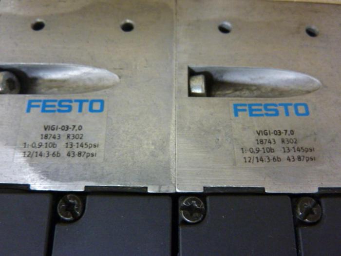 Used FESTO Control Block w/ Valves IFB8-03 #52694