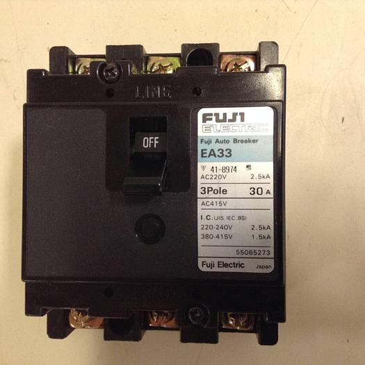 Used FUJI ELECTRIC 30 Amp Circuit Breaker EA33-30 #77581