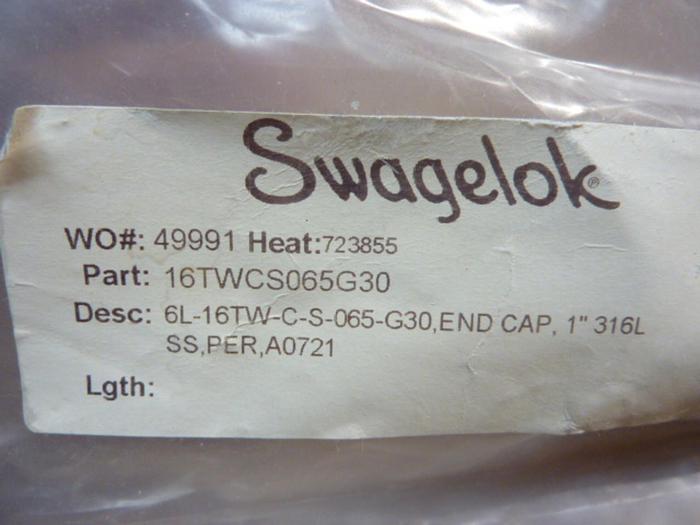 SWAGELOK End Cap 16TWCS065G30 #40759