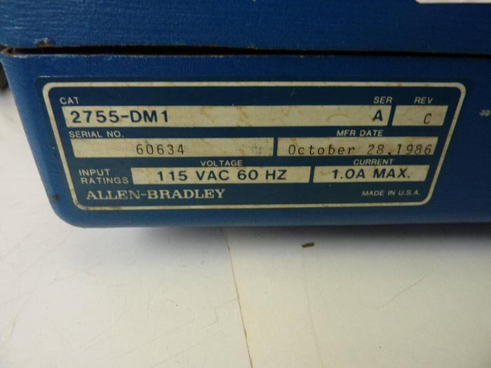 Used ALLEN BRADLEY Decoder 2755-DM1 SER A Used