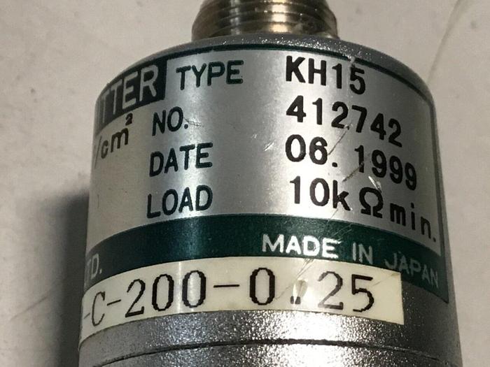 Used NAGANO Pressure Transmitter KH15-PT14-C-200-0.25 #126511