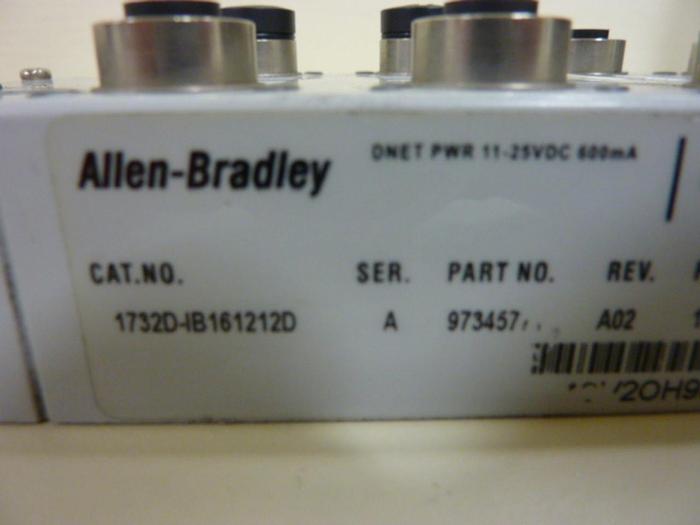 Used ALLEN BRADLEY Armor Block 1732D-IB1612D SER A #53211
