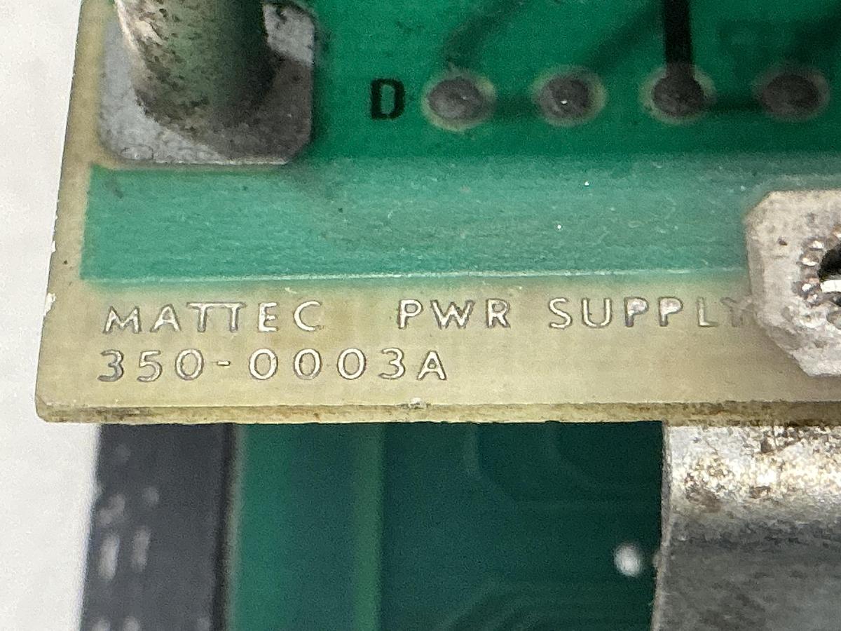 Used MATTEC 350-0003A