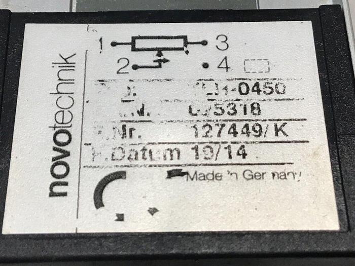 Used NOVOTECHNIK Linear Transducer LWH0450 #132885