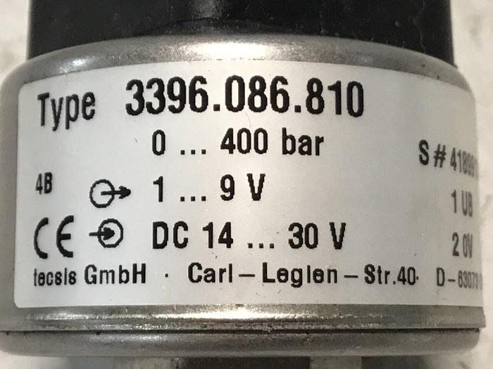 Used TECSIS Pressure Sensor 3396.086.810 #136094