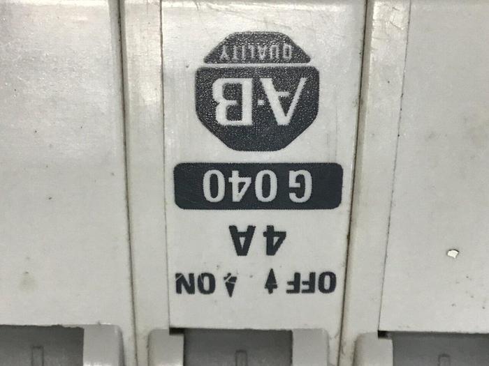 Used ALLEN BRADLEY Circuit Breaker 4 Amp 1492-CB3/G040 SER A #119614