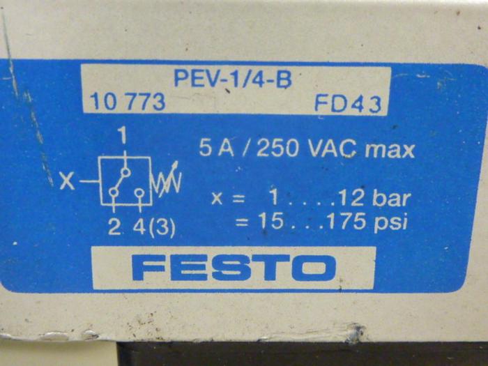 Used FESTO Regulator / Lubricator LFR-E-1/2-S-B #54673