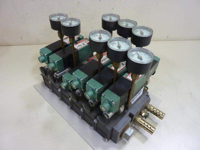 Used NUMATICS Control Block w/ Valves 082SA43AM #60110