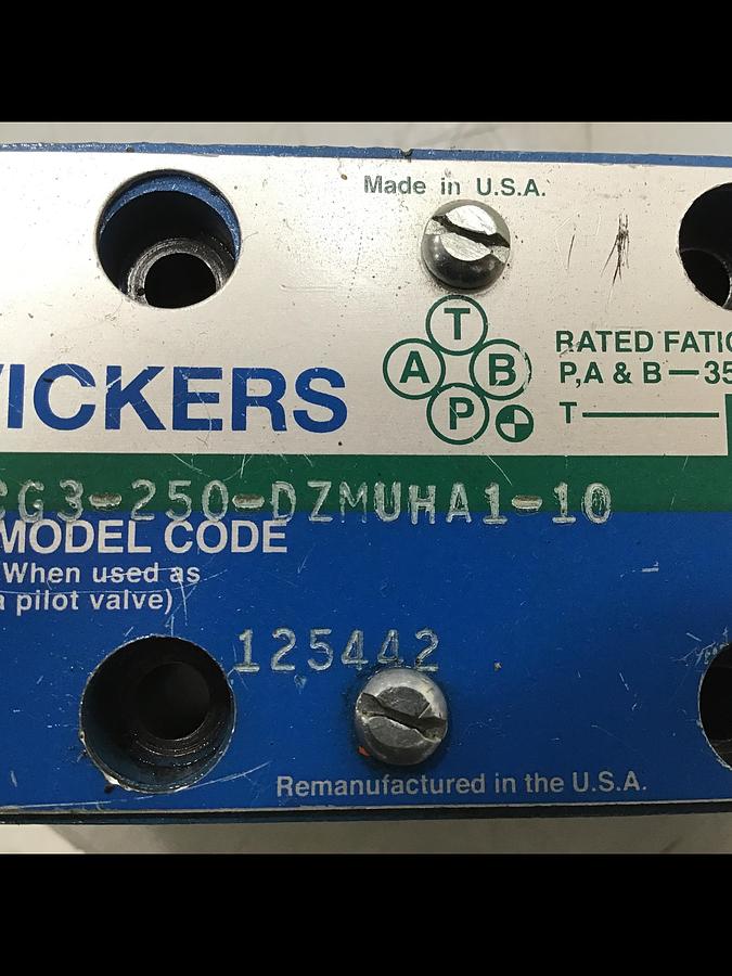 Used VICKERS KCG3250DZMUHA110 Valve Used #141823