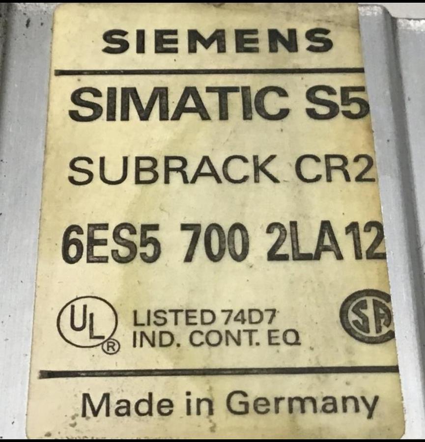 Used SIEMENS Rack Simatic S5 6ES5 700-2LA12 USED