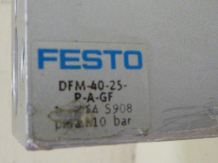 Used FESTO Pneumatic Cylinder DFM-40-25-P-A-GF #57361