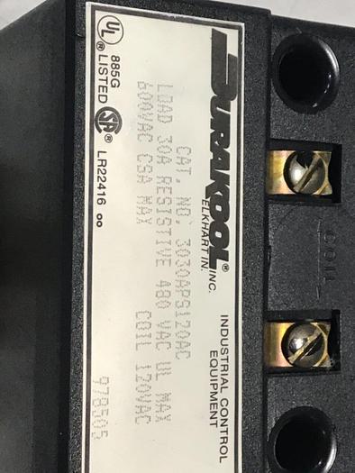 Used DURAKOOL Relay 3030APS120AC #129717