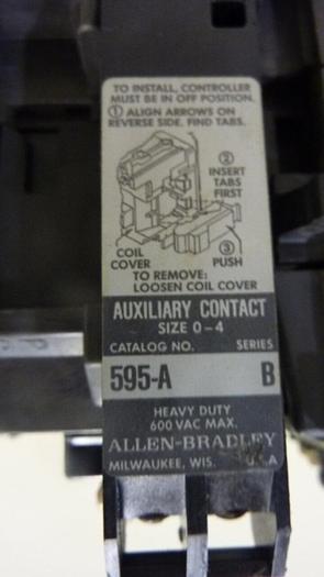 Used ALLEN BRADLEY Starter Size 1 509-BOD SER B W36 #42677