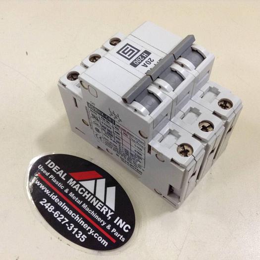 Used SCHURTER 20 Amp Circuit Breaker AS168X-CB3/H200 #75688