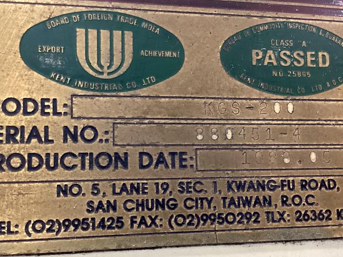 Used Kent  Used #145777 KGS-200