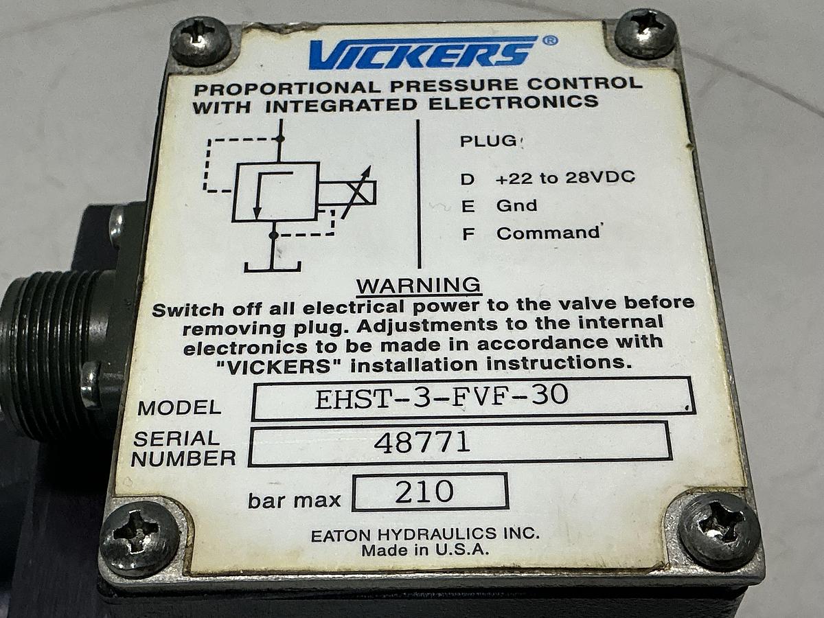 Used VICKERS EHST-3-FVF-30