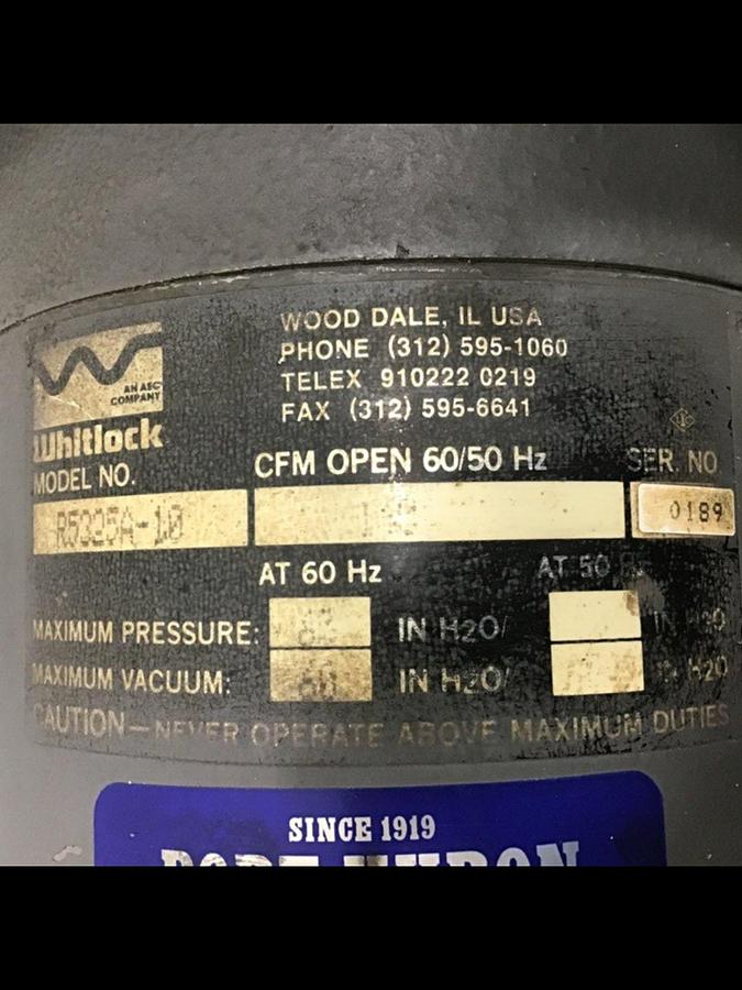 Used GAST MFG Regenerative Blower R5325A-10 #134383