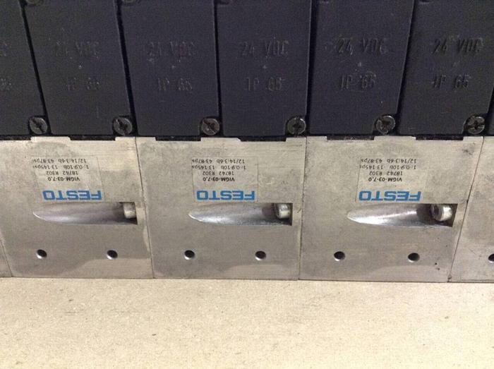 Used FESTO Control Block w/ Valves IFB8-03 #70461