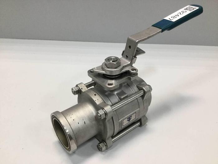 Used HUSKY 3-Piece Stainless Steel Ball Valve PN 63 #92488