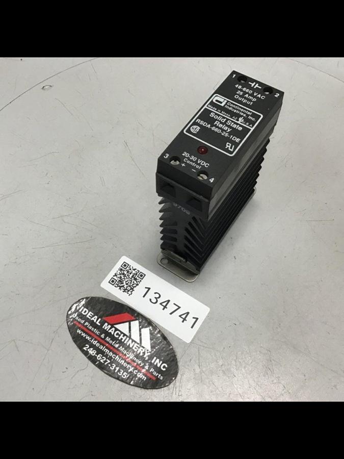 Used CONTINENTAL INDUSTRIES Solid State Relay RSDA-660-25-1DE Used