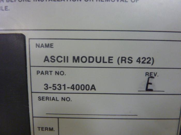 Used CINCINNATI MILACRON Communication Module 3-531-4000A #62551