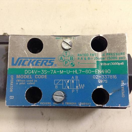 Used VICKERS Directional Valve DG4V3S7AMUHL760EN490 #82294