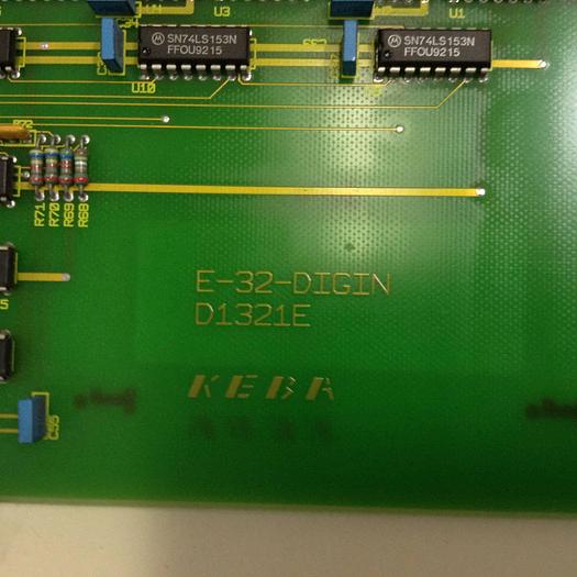 Used KEBA Engel Circuit Board E-32-DIGIN D1321E Used