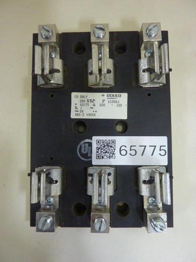 Used GOULD 100 Amp Fuse Holder 61008J #65775