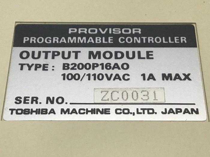 Used TOSHIBA Output Module B200P16AO #132527