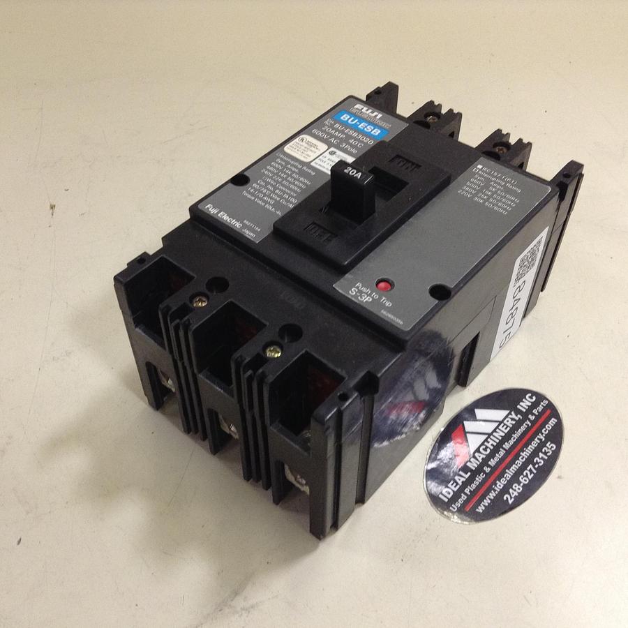 Used FUJI ELECTRIC 20 Amp Circuit Breaker BU-ESB3020 Used