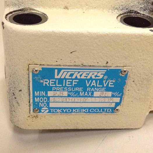 Used VICKERS Relief Valve TCG2003BY11ST12 #74192
