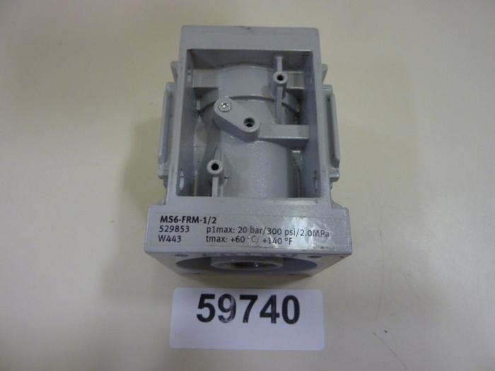 Used FESTO Pneumatic Block MS6-FRM-1/2 #64068