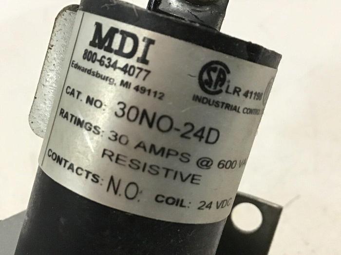 Used MDI Contactor Relay 30NO-24D #113123