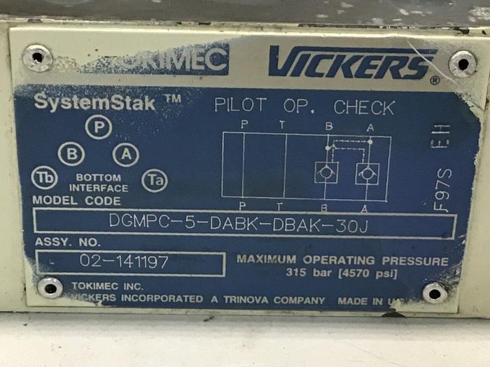 Used VICKERS Valve DGMPC-5-DABK-DBAK-30J #132992