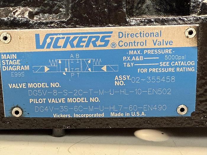 Used VICKERS DG4V-3S-6C-M-U-HL7-60-EN490