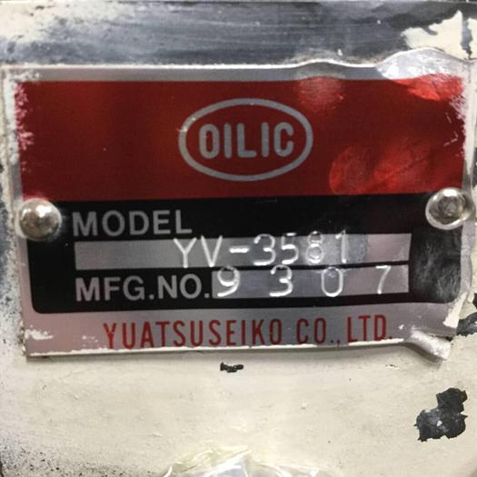 Used YUATSU SEIKO Valve YV-3581 #97092