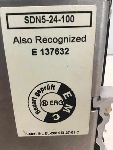 Used SOLA ELECTRIC Power Supply SDN5-24-100 #131825