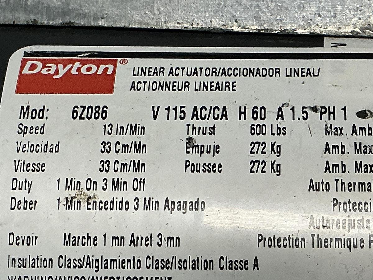 Used DAYTON 6Z086